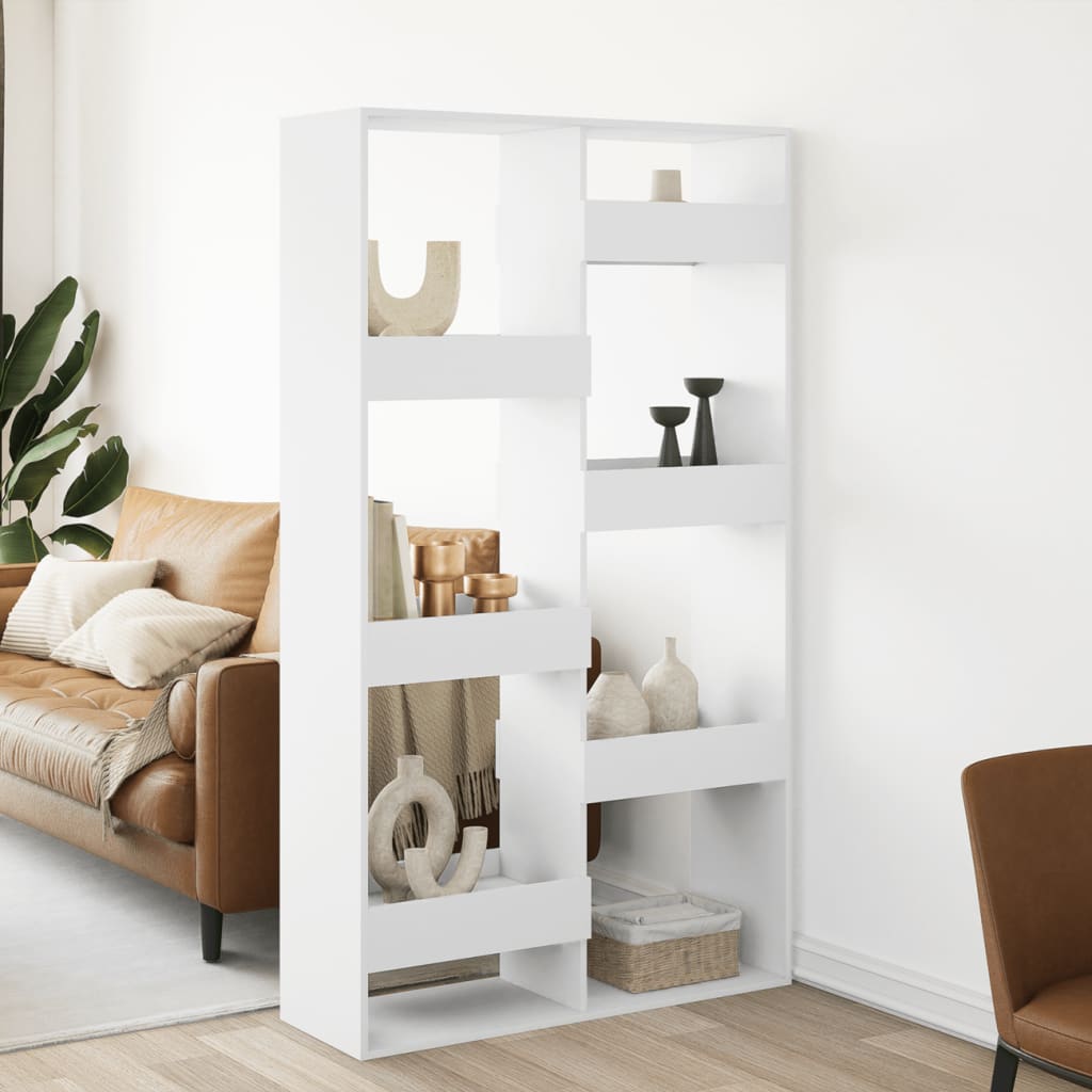 Sobna pregrada bijela 100 x 33 x 175 cm od konstruiranog drva