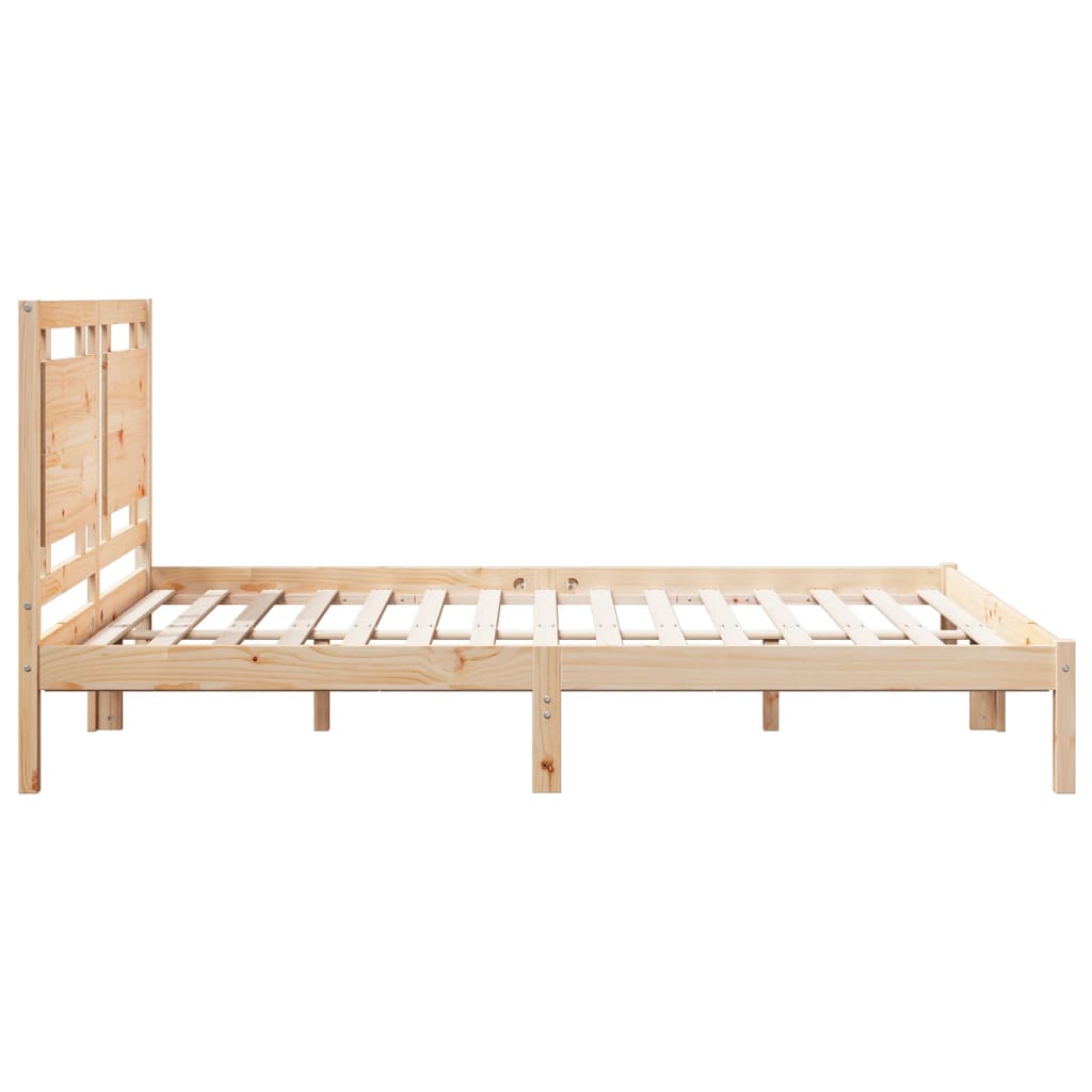 Dugi okvir kreveta bez madraca 160 x 210 cm masivno drvo