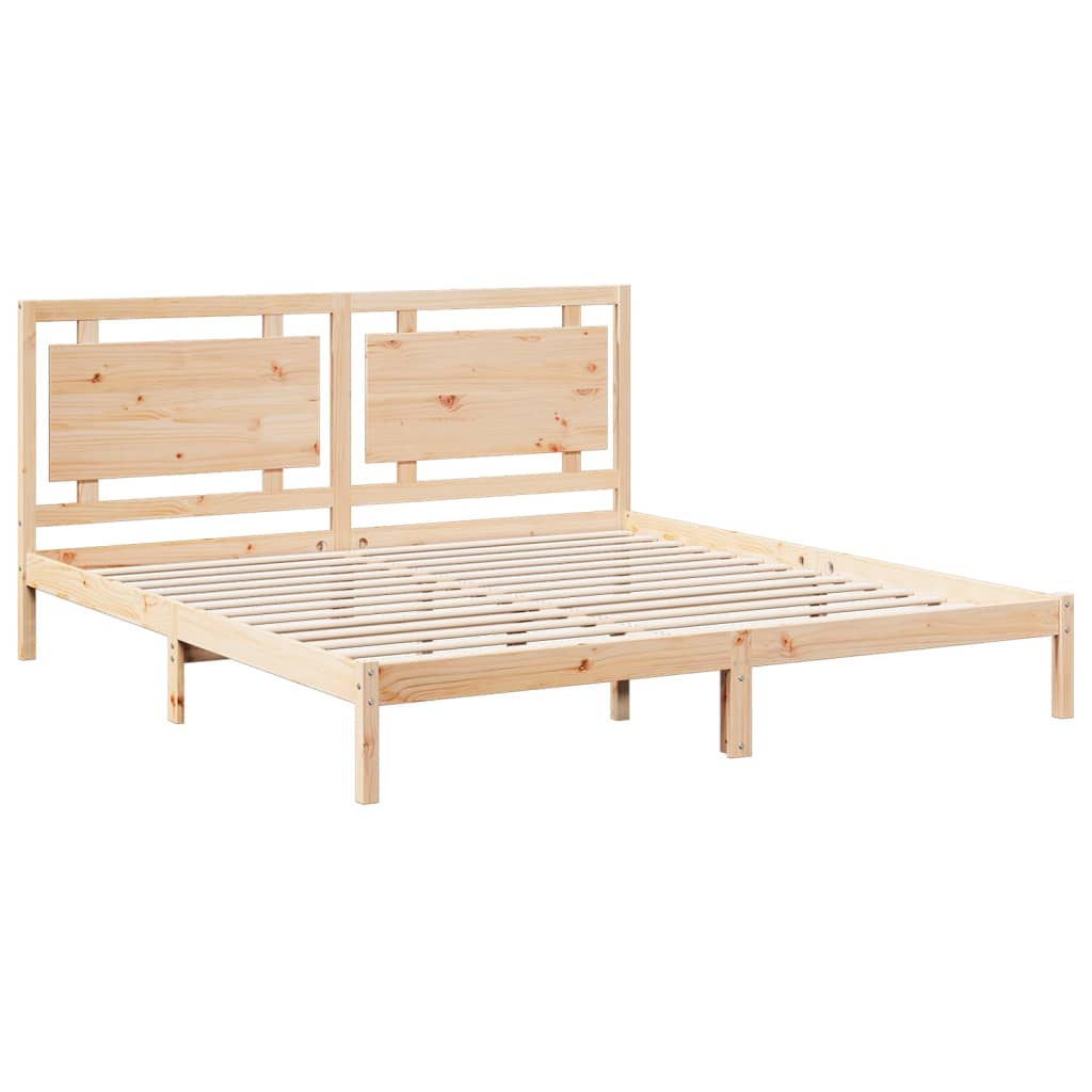 Dugi okvir kreveta bez madraca 180 x 210 cm masivno drvo