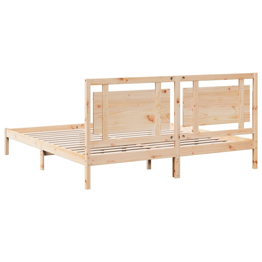 Dugi okvir kreveta bez madraca 180 x 210 cm masivno drvo