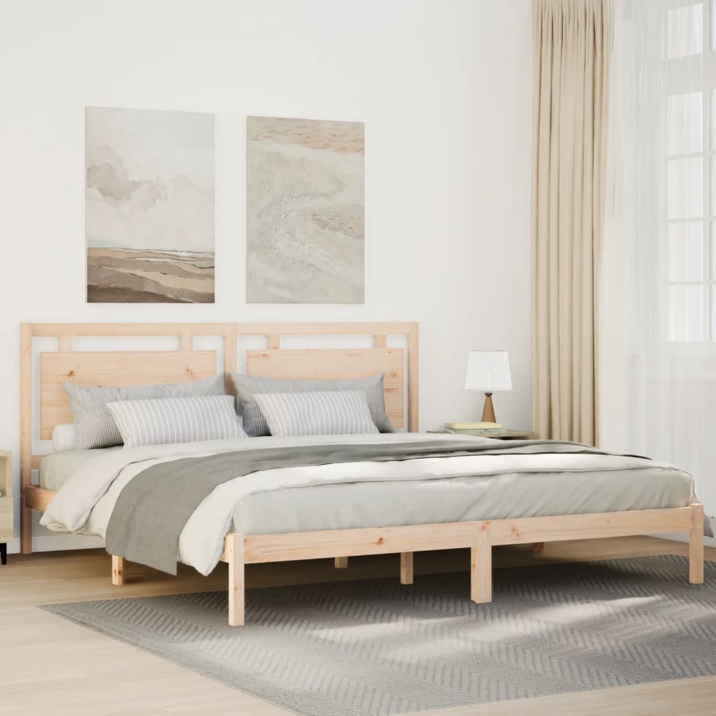 Dugi okvir kreveta bez madraca 180 x 220 cm masivno drvo