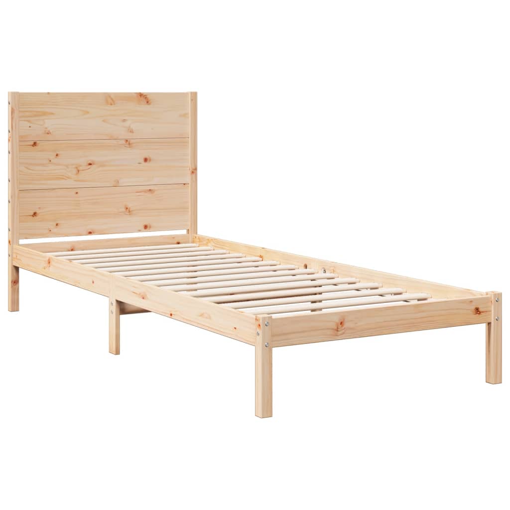 Dugi okvir kreveta bez madraca 100 x 210 cm masivno drvo