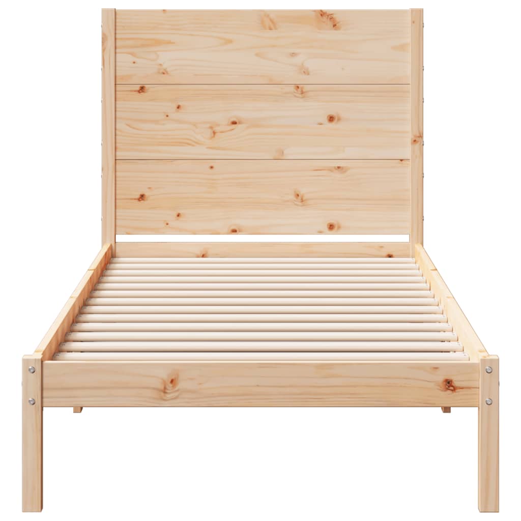 Dugi okvir kreveta bez madraca 100 x 210 cm masivno drvo