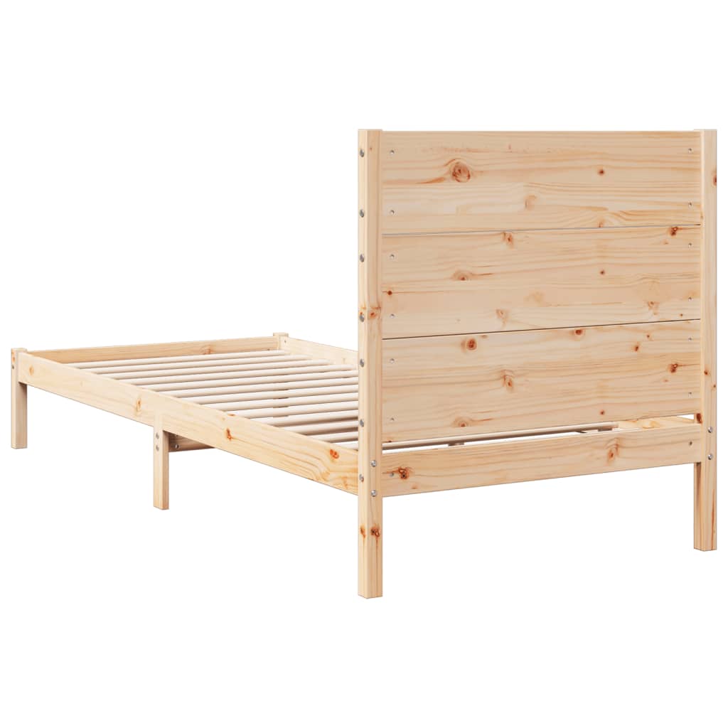 Dugi okvir kreveta bez madraca 100 x 210 cm masivno drvo