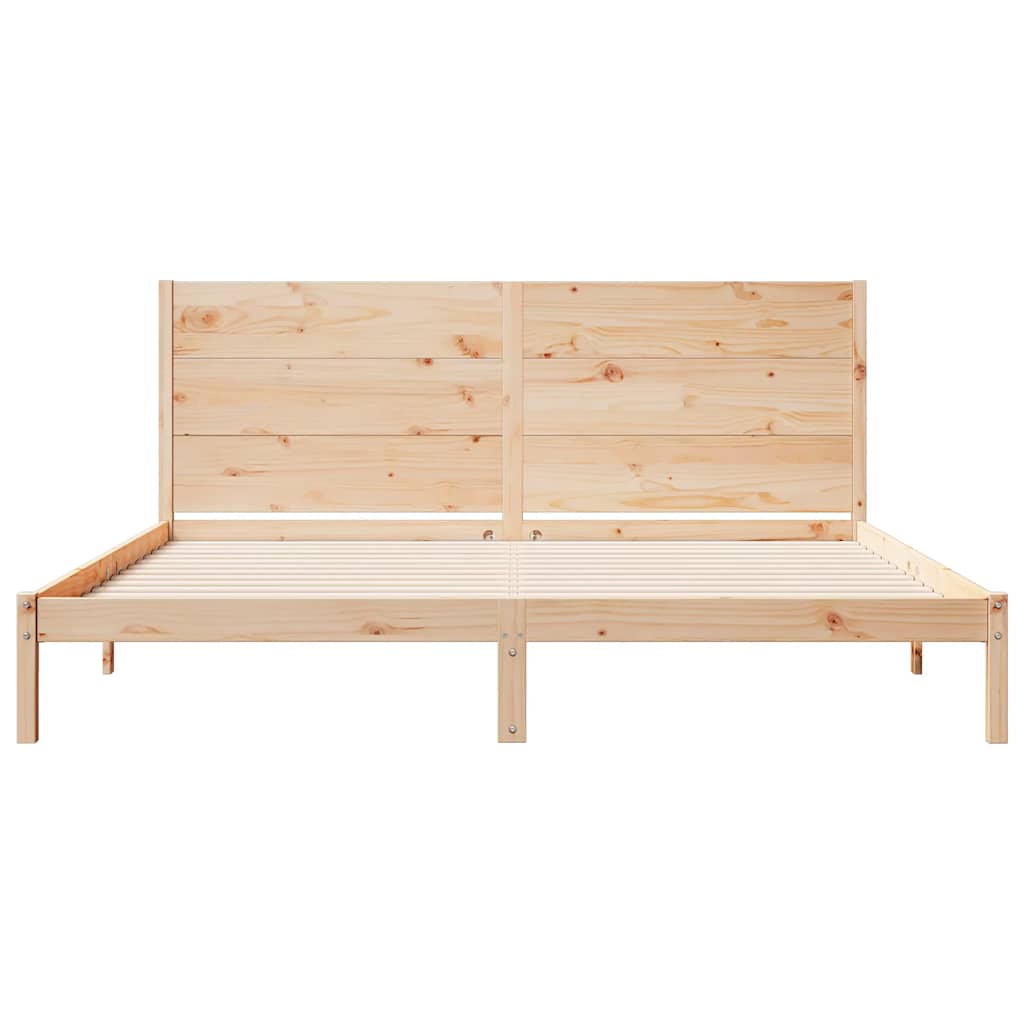 Dugi okvir kreveta bez madraca 200 x 210 cm masivno drvo