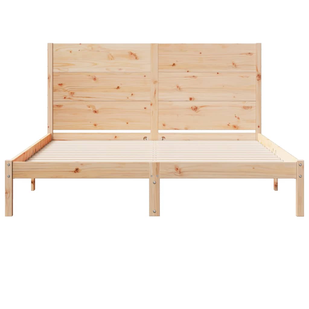 Dugi okvir kreveta bez madraca 160 x 220 cm masivno drvo