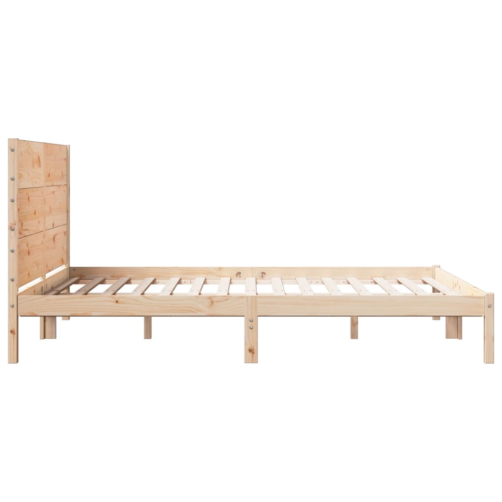 Dugi okvir kreveta bez madraca 160 x 220 cm masivno drvo