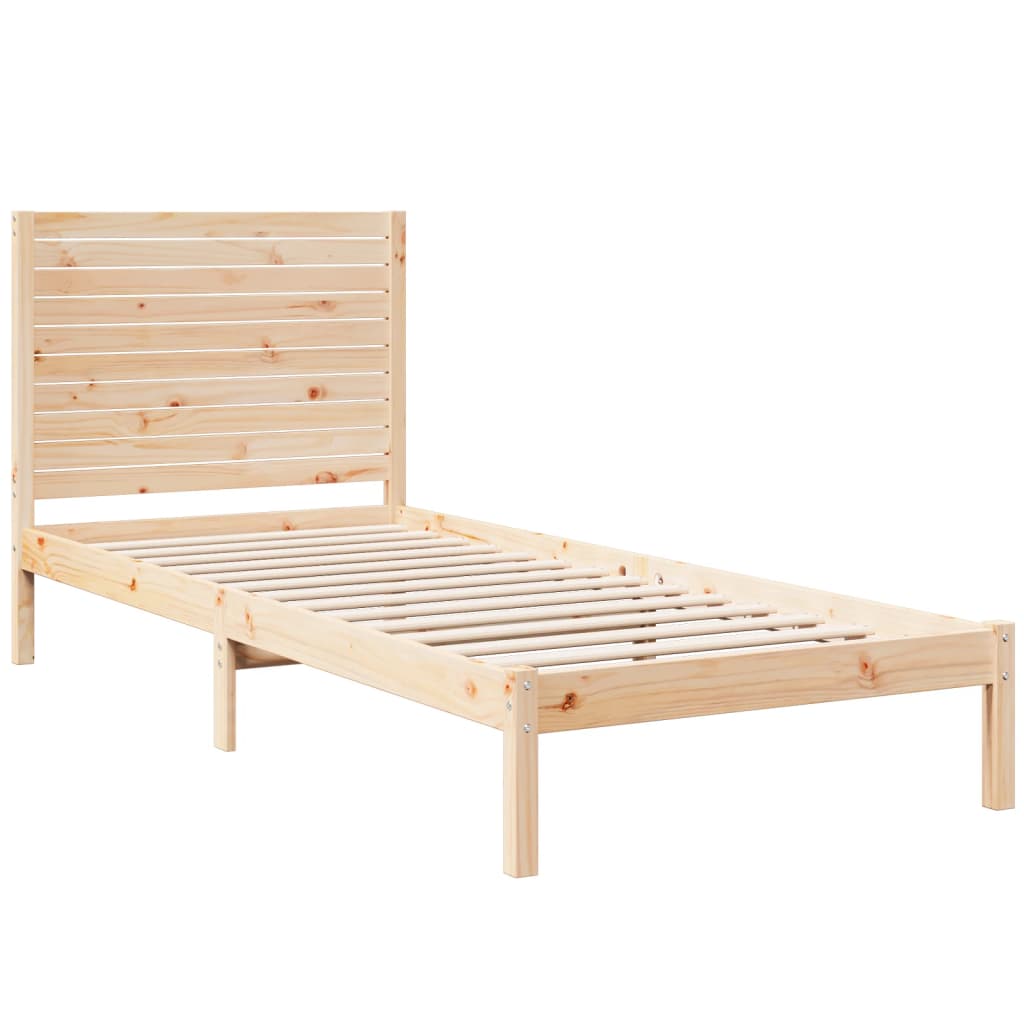 Dugi okvir kreveta bez madraca 100 x 210 cm masivno drvo