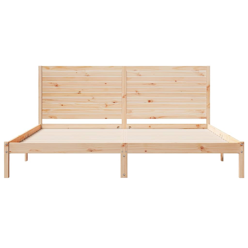 Dugi okvir kreveta bez madraca 180 x 210 cm masivno drvo