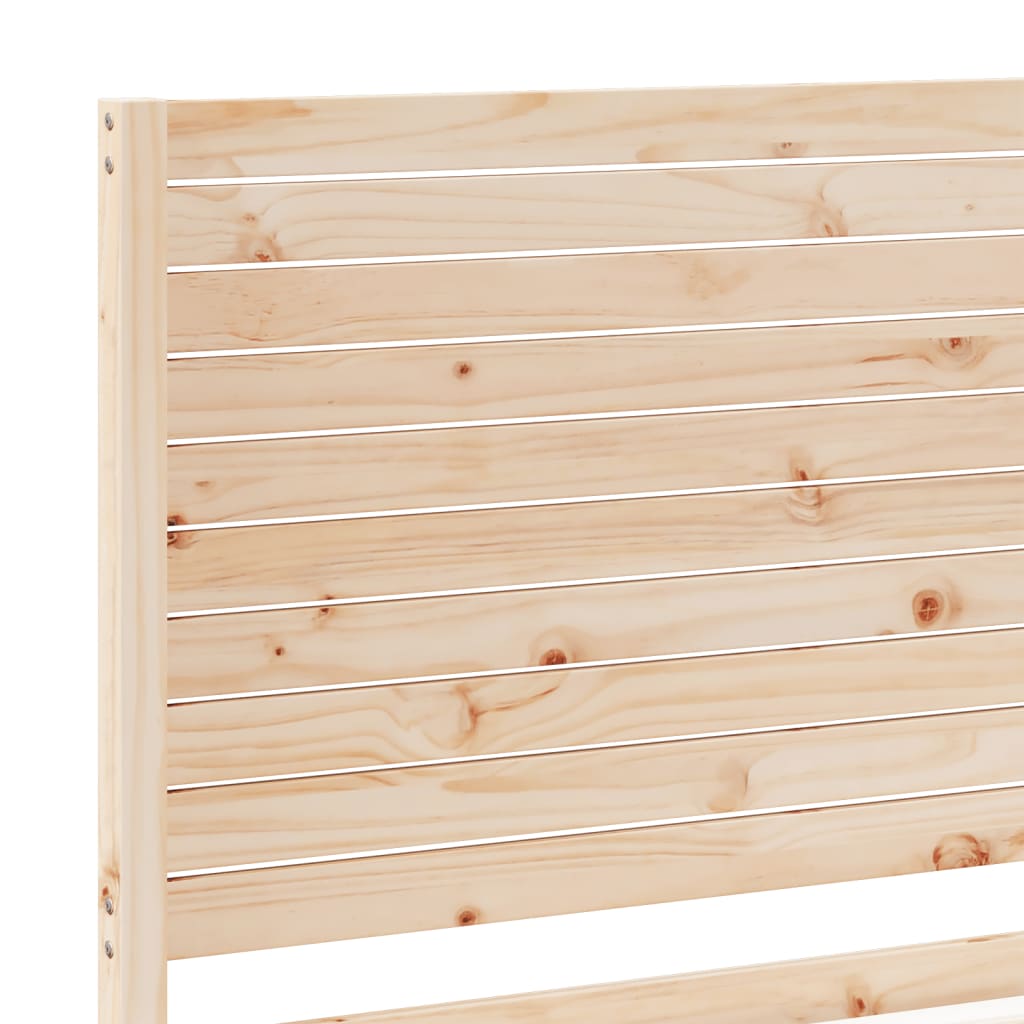 Dugi okvir kreveta bez madraca bijeli 100 x 220 cm masivno drvo