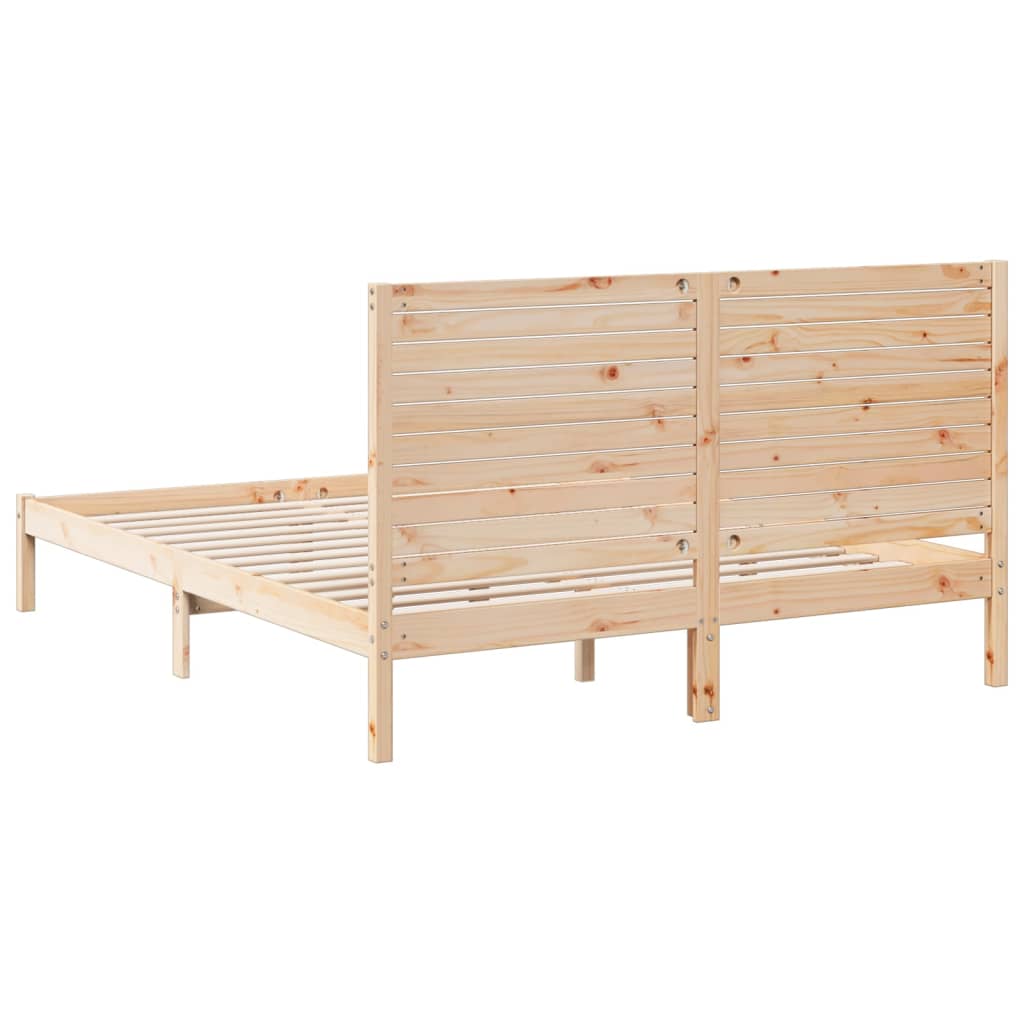 Dugi okvir kreveta bez madraca 160 x 220 cm masivno drvo