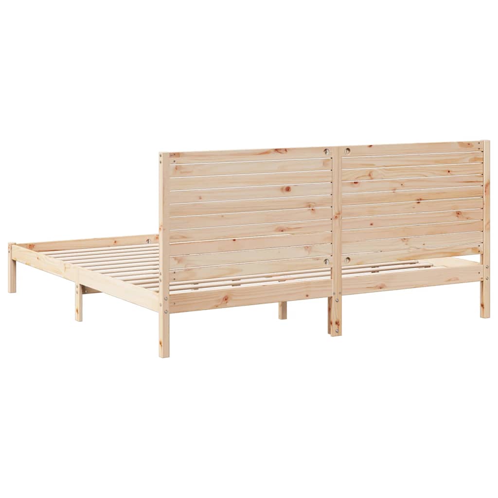 Dugi okvir kreveta bez madraca 200 x 220 cm masivno drvo