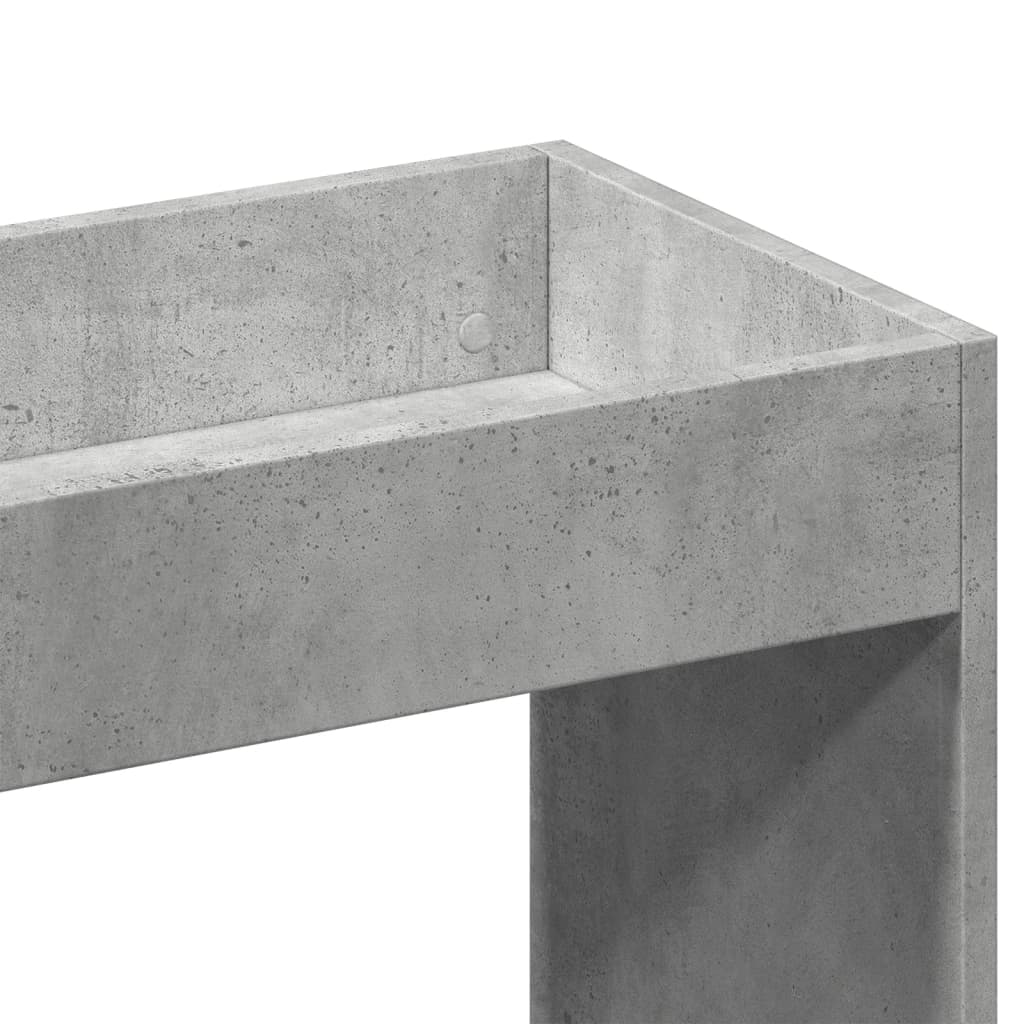 Visoka komoda siva boja betona 63x33x180 cm konstruirano drvo
