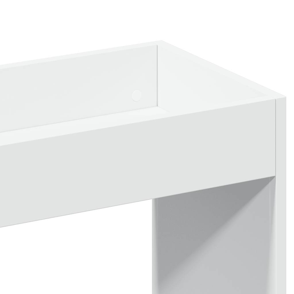 Visoka komoda bijela 92 x 33 x 140 cm od konstruiranog drva
