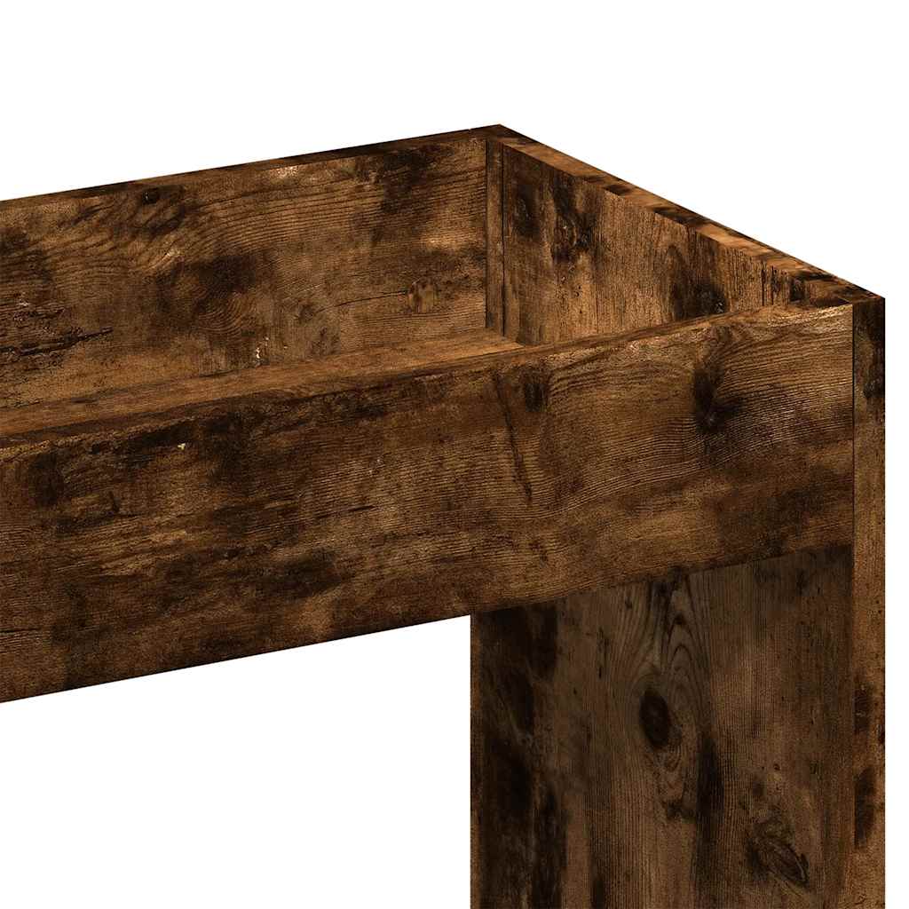 Visoka komoda boja hrasta 92x33x140 cm od konstruiranog drva