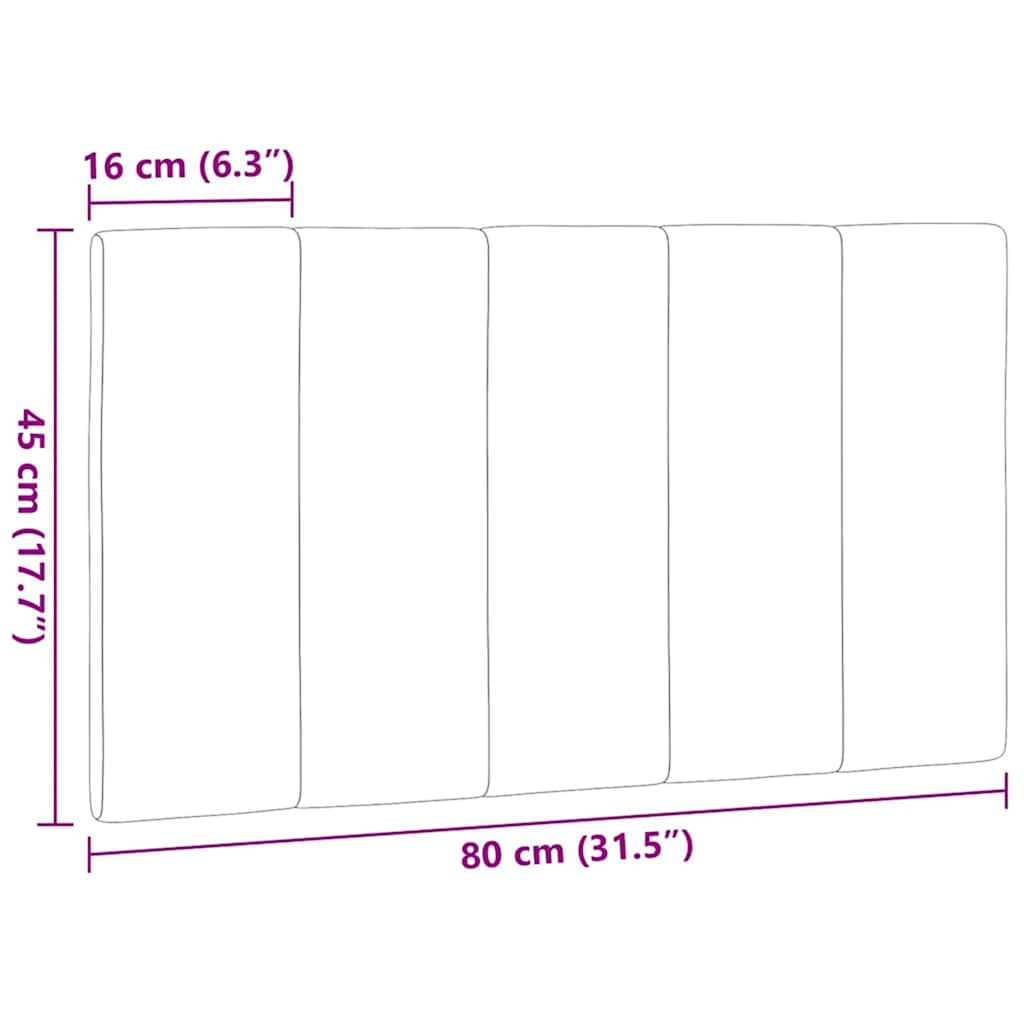 Jastuk za uzglavlje Hanko crni 80 cm od tkanine