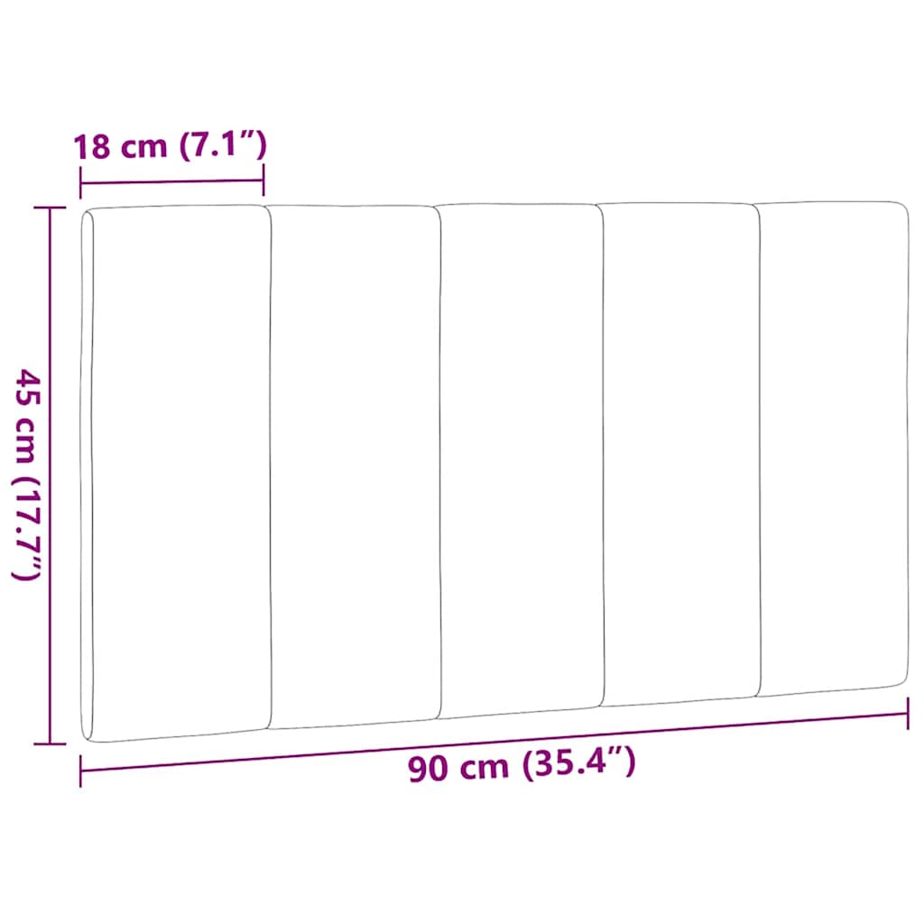 Jastuk za uzglavlje Hanko crni 90 cm od tkanine