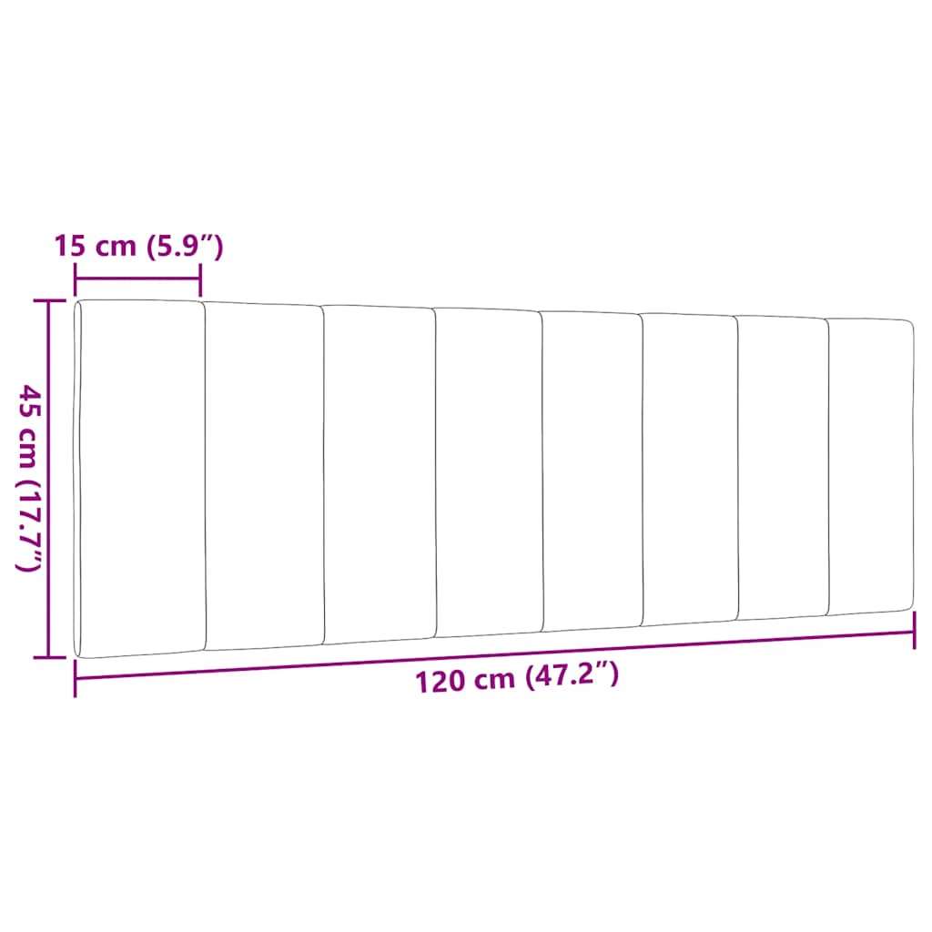 Jastuk za uzglavlje Hanko crni 120 cm od tkanine