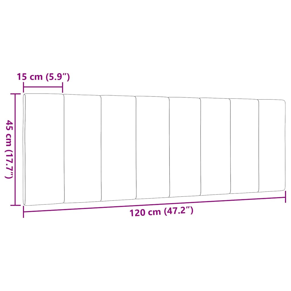 Jastuk za uzglavlje Hanko plavi 120 cm od tkanine