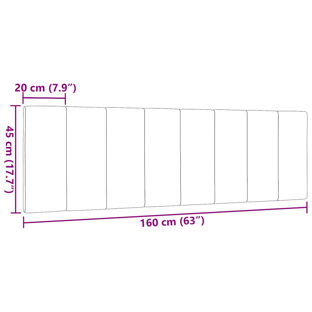 Jastuk za uzglavlje Hanko tamnosivi 160 cm od tkanine