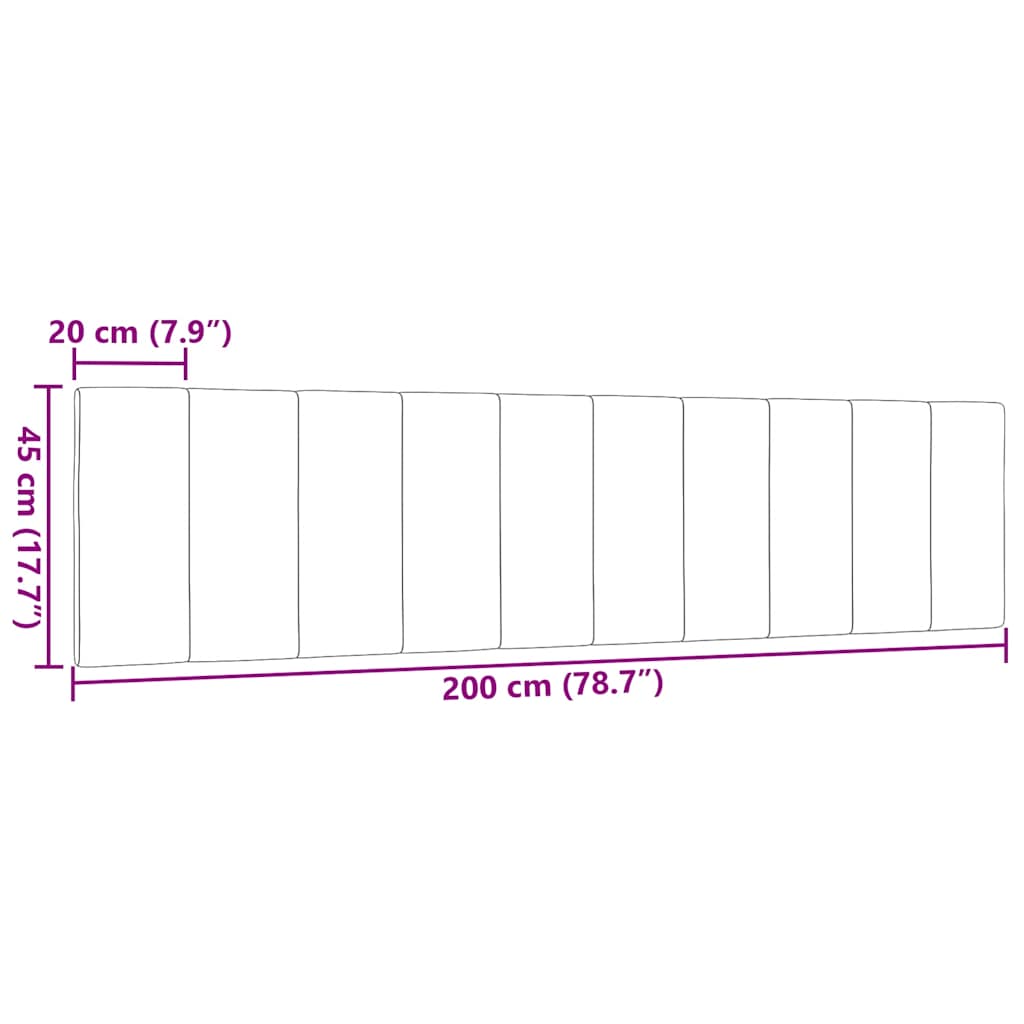Jastuk za uzglavlje Hanko plavi 200 cm od tkanine