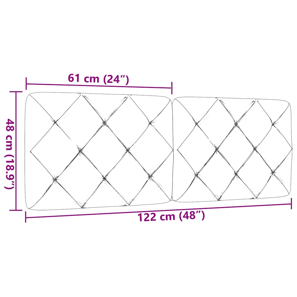 Jastuk za uzglavlje crni 120 cm od tkanine