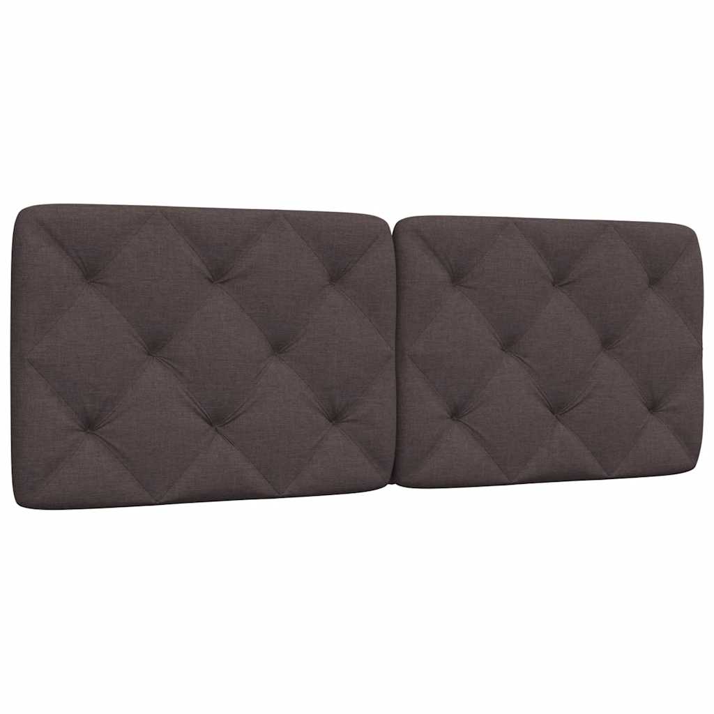 Jastuk za uzglavlje tamnosmeđi 120 cm od tkanine