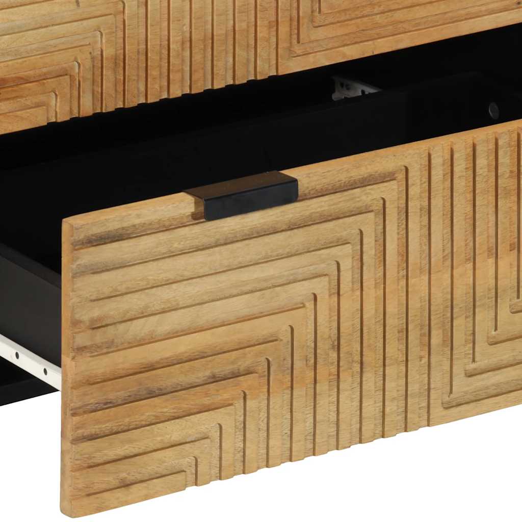 Komoda od 3 komada smeđa 60x33x75 cm Puno drvo Mango