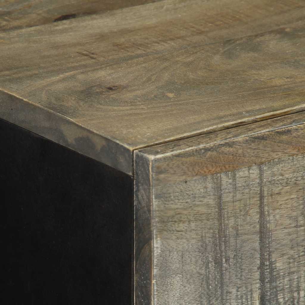Komoda 2 kom svijetlosiva 60x33,5x75 cm Puno drvo Mango