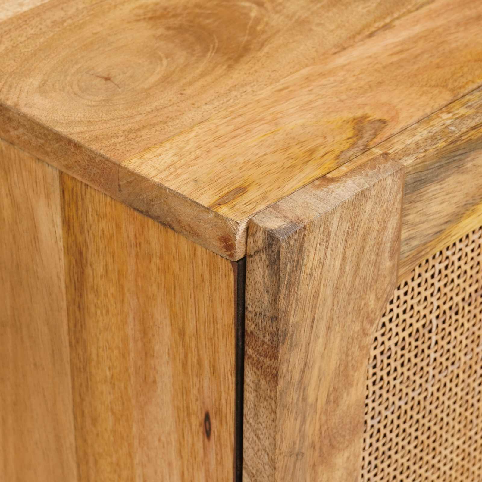 Kreveta 3 pcs Smeđa 180 x 33 x 75 cm Čvrsto drvo manga