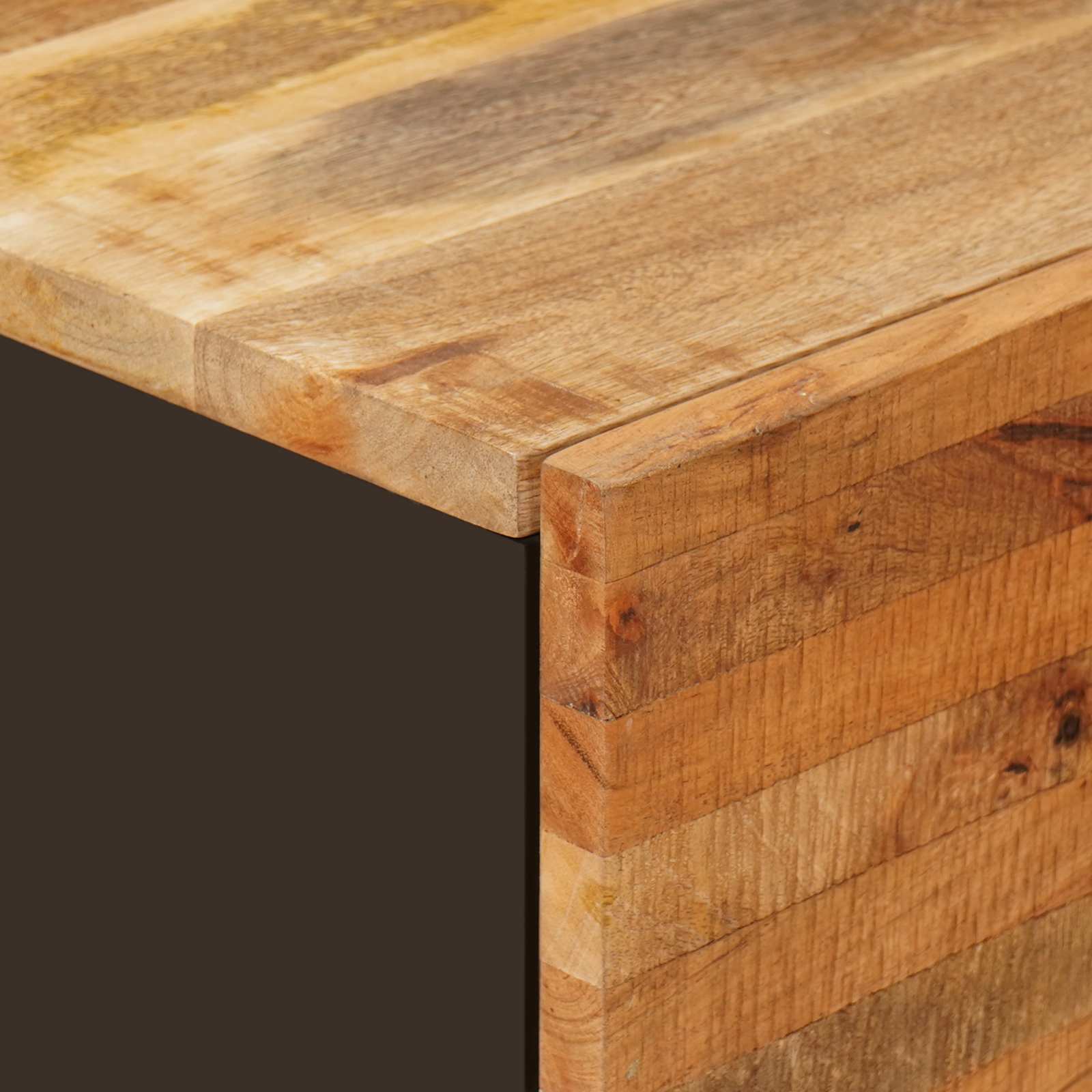 Kreveta 2 pcs Smeđa 60 x 33 x 75 cm Čvrsto drvo manga