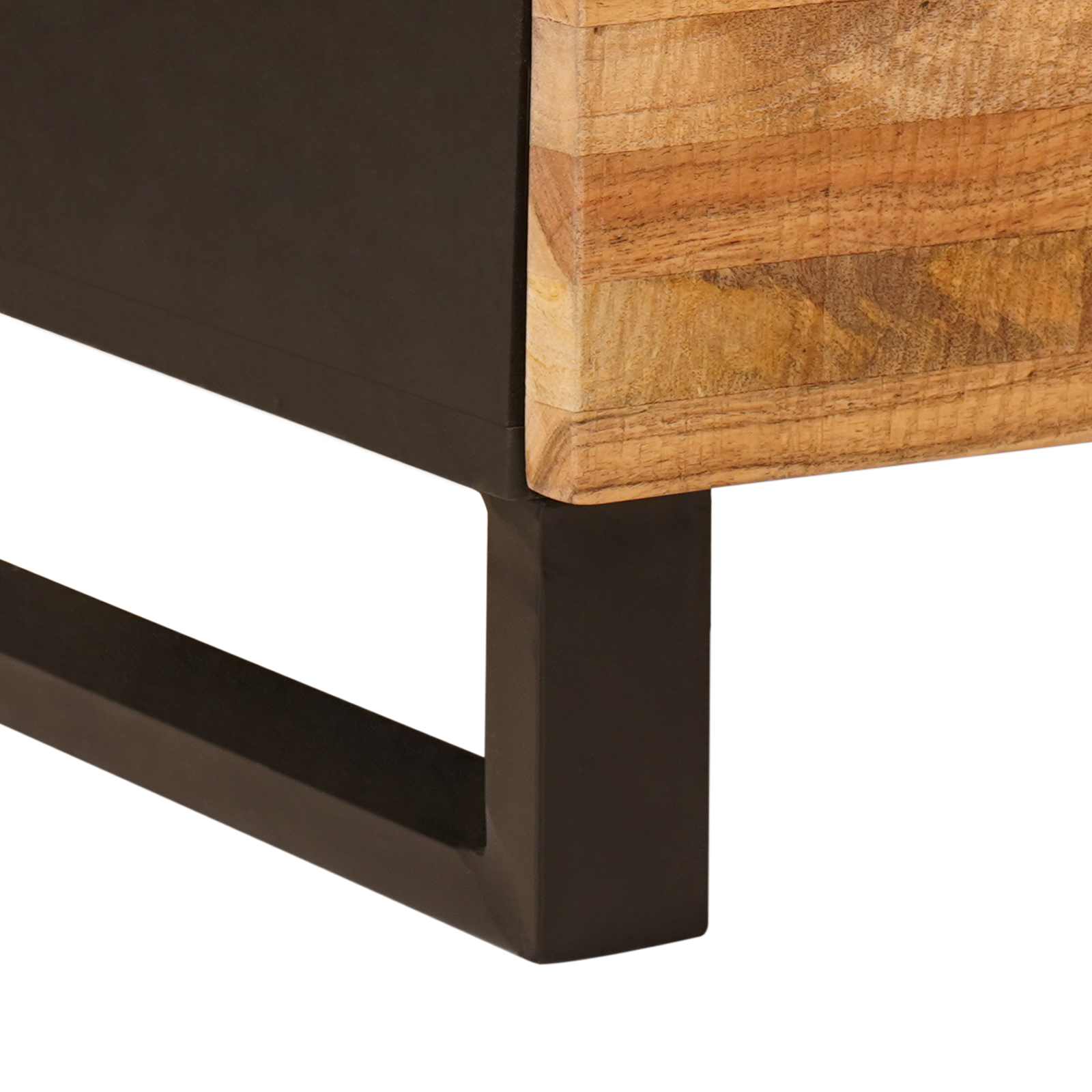 Kreveta 3 pcs Smeđa 60 x 33 x 75 cm Čvrsto drvo manga