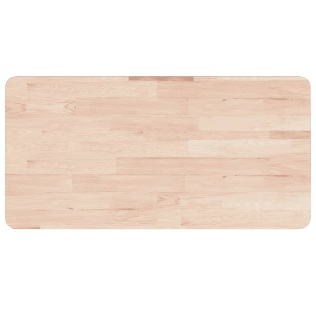 Radni stol 100 x 60 x 83 cm od masivne hrastovine pravokutni