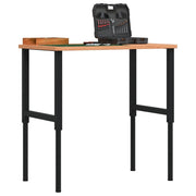 Radni stol 100x60x(71,5-98) cm od masivne bukovine pravokutni
