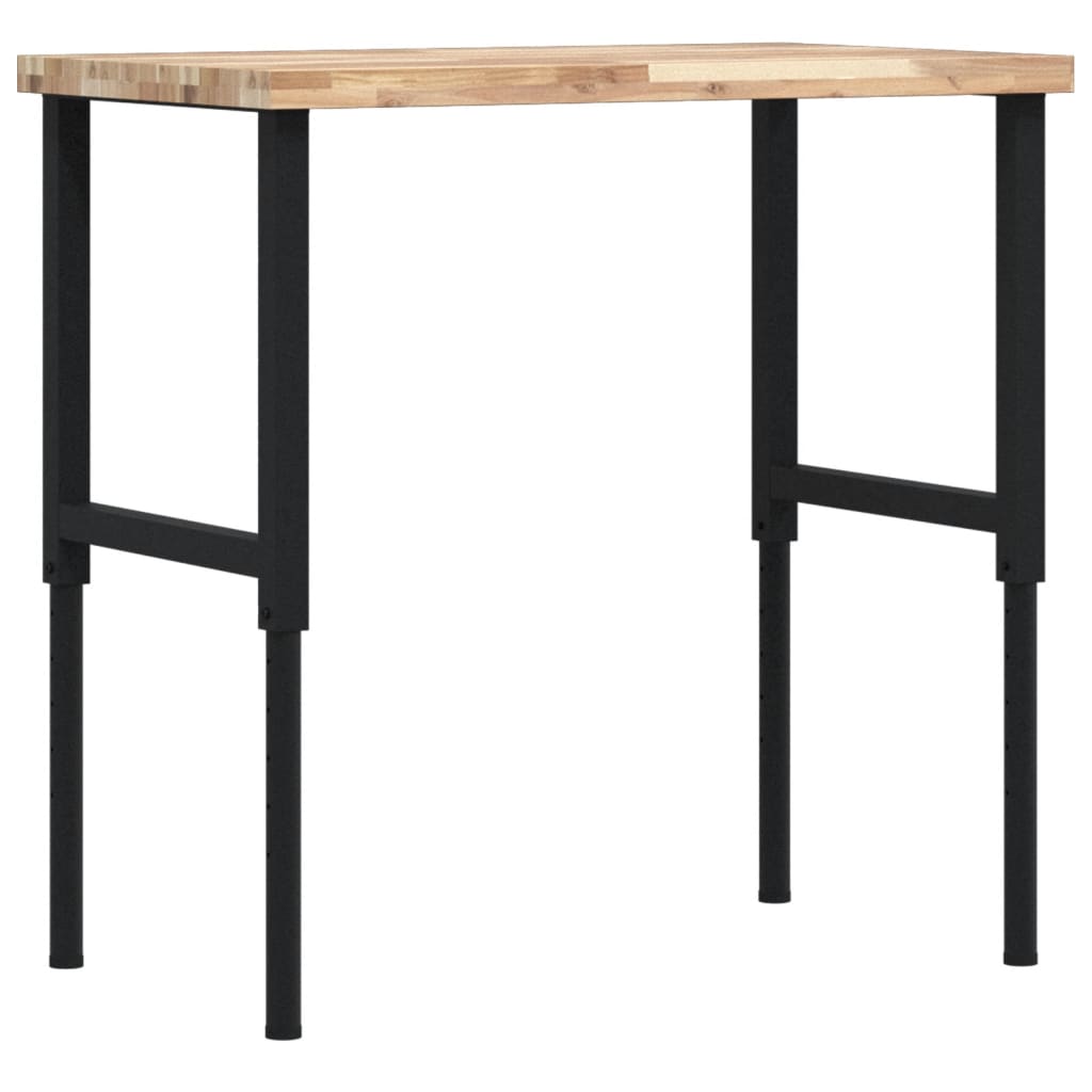 Radni stol 100x60x(73-99,5) cm masivno drvo bagrema pravokutni