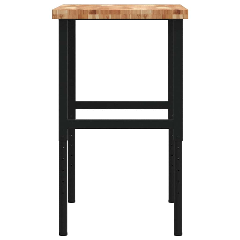 Radni stol 100x60x(73-99,5) cm masivno drvo bagrema pravokutni