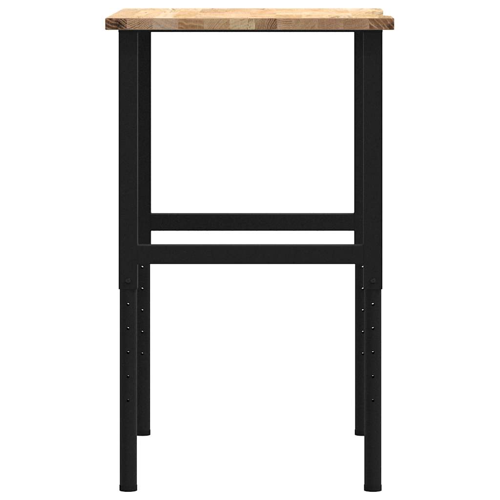 Radni stol 80x60x(71,5-98) cm puno drvo hrast
