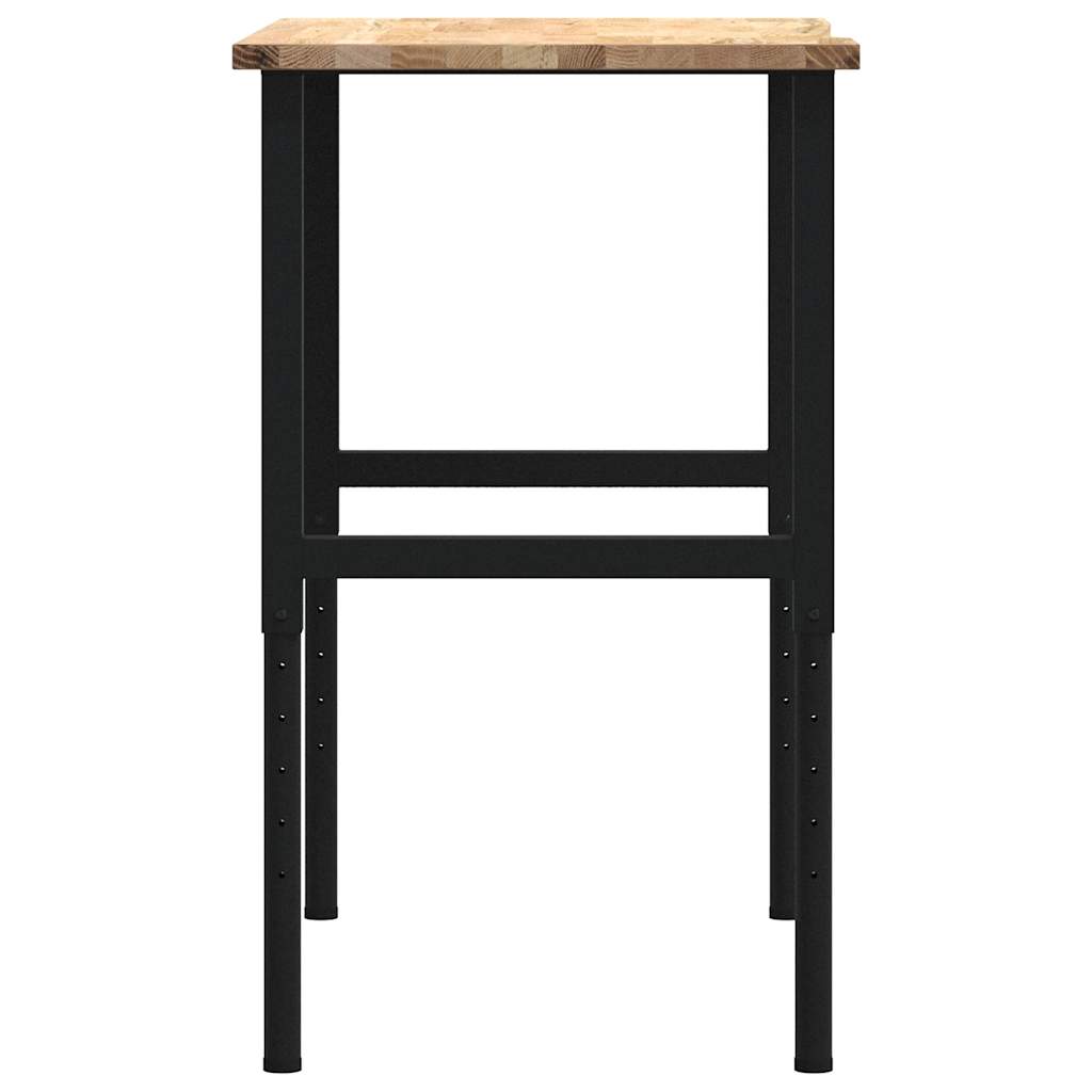 Radni stol 100x60x(71,5-98) cm puno drvo hrast