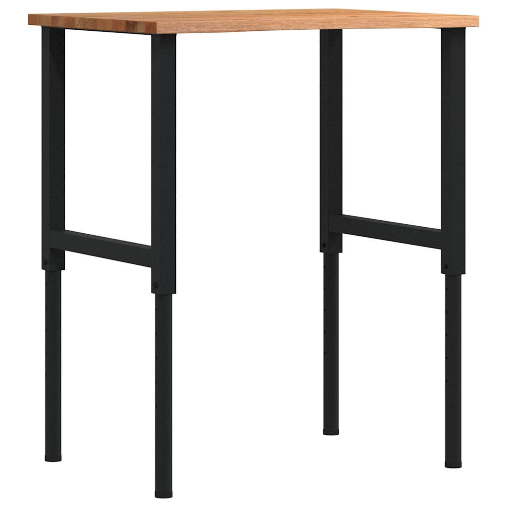 Radni stol svijetlosmeđi 80x60x(71,5-98) cm masivno drvo hrast