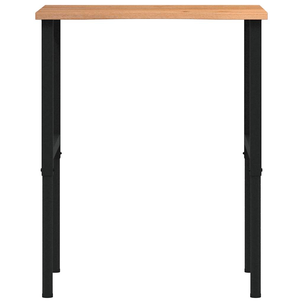 Radni stol svijetlosmeđi 80x60x(71,5-98) cm masivno drvo hrast