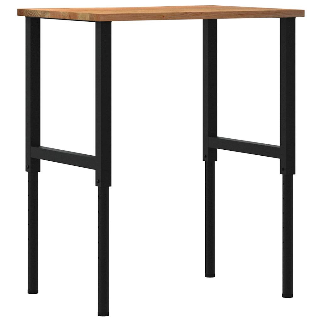 Radni stol svijetlosmeđi 80x60x(71,5-98) cm masivno drvo hrast
