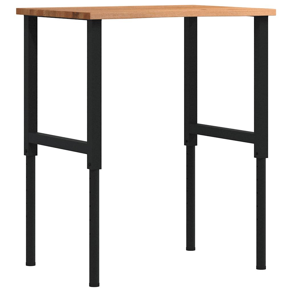 Radni stol svijetlosmeđi 80x60x(71,5-98) cm masivno drvo hrast