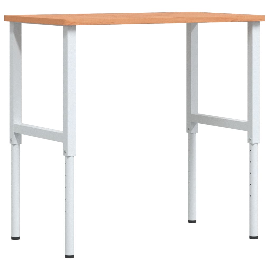Radni stol 100x60x(71,5-98) cm od masivne bukovine pravokutni