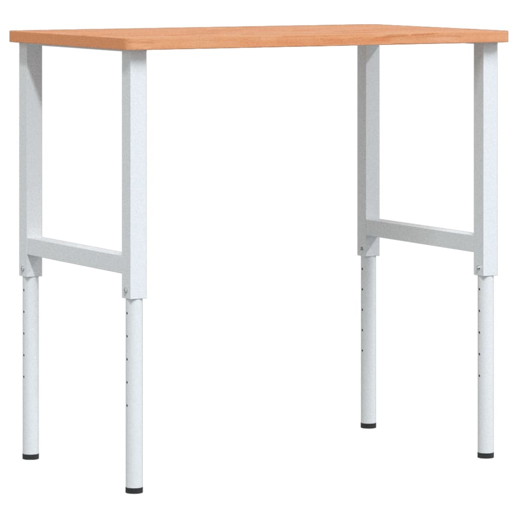 Radni stol 100x60x(71,5-98) cm od masivne bukovine pravokutni