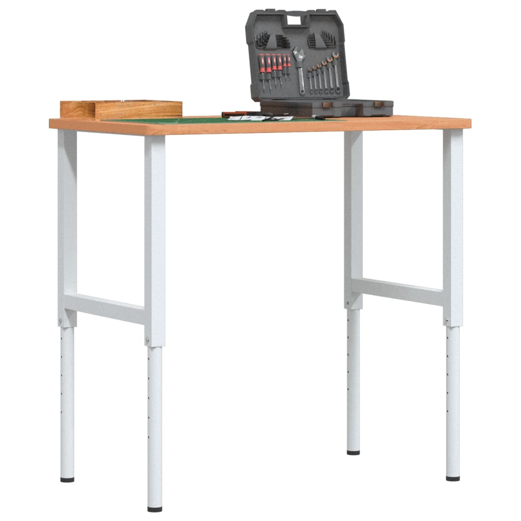 Radni stol 100x60x(71,5-98) cm od masivne bukovine pravokutni