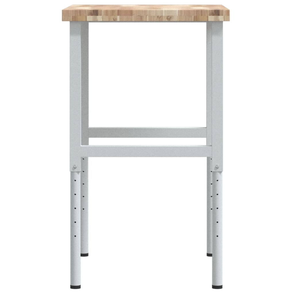 Radni stol 80x60x(73-99,5) cm masivno drvo bagrema pravokutni