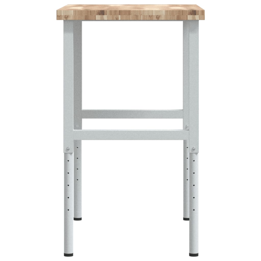 Radni stol 100x60x(73-99,5) cm masivno drvo bagrema pravokutni