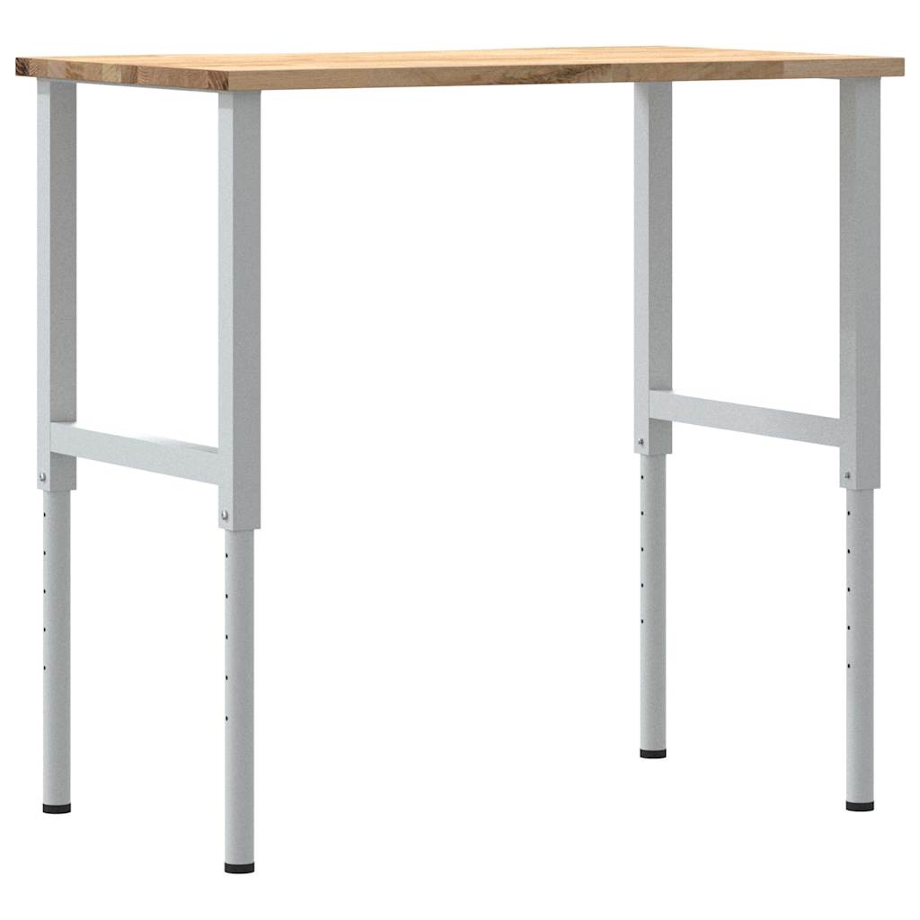 Radni stol 100x60x(71,5-98) cm puno drvo hrast