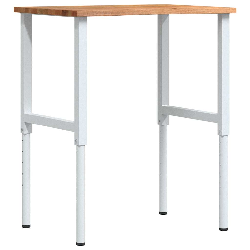 Radni stol svijetlosmeđi 80x60x(71,5-98) cm masivno drvo hrast