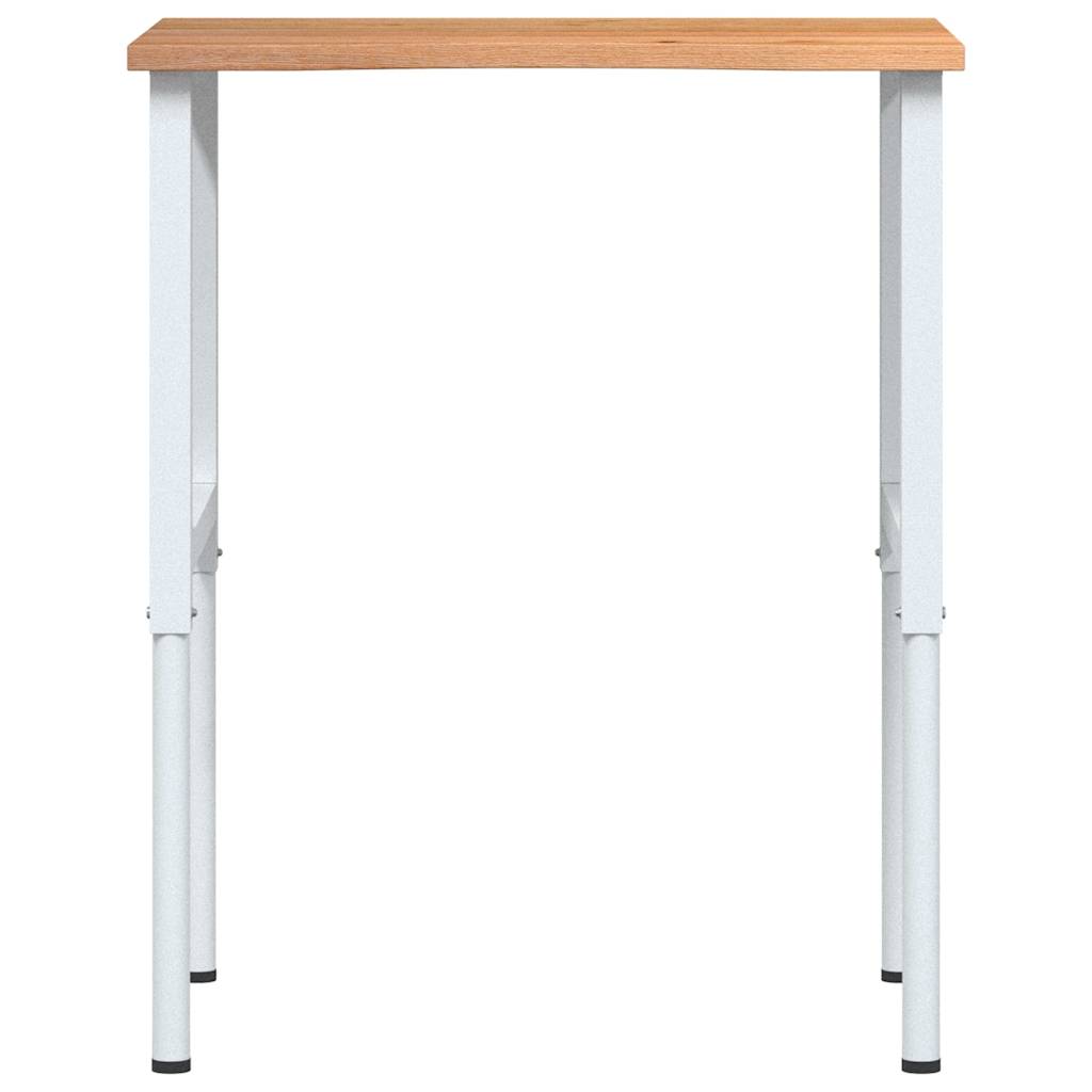 Radni stol svijetlosmeđi 80x60x(71,5-98) cm masivno drvo hrast